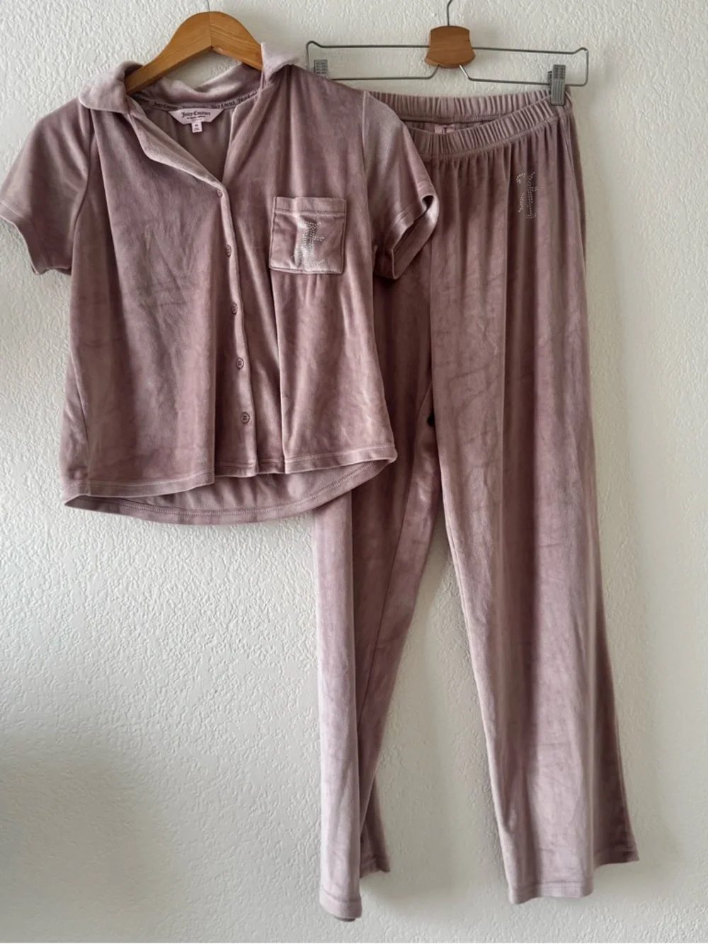 Juicy Couture Two Piece Velour Pajama Set